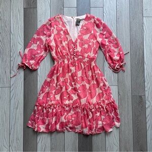 Taylor Orange Floral Dress